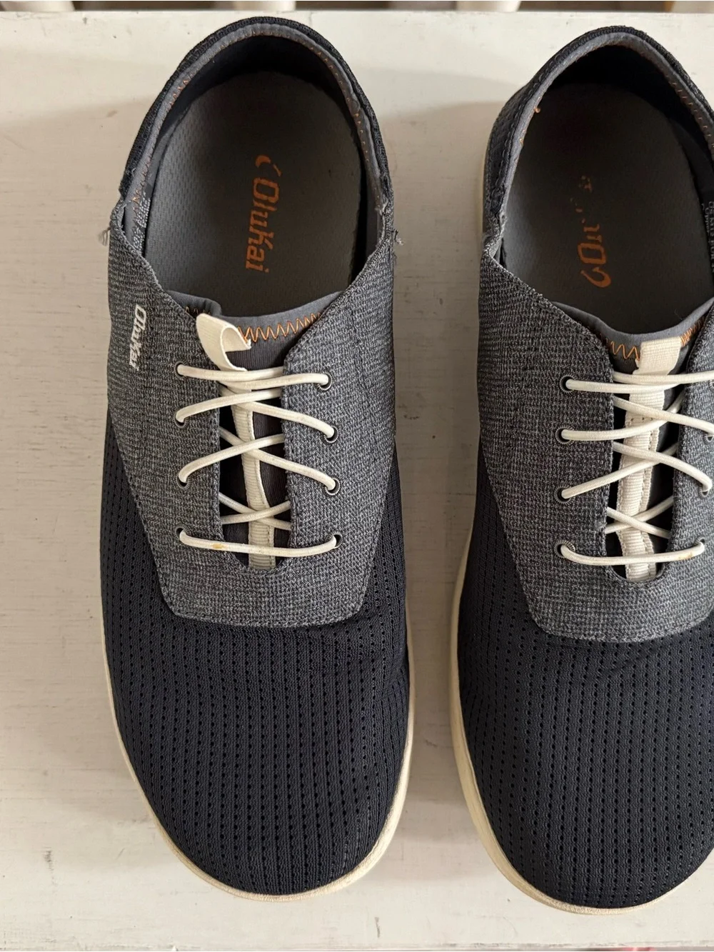 OluKai Men’s Navy and Gray Casual Sneakers